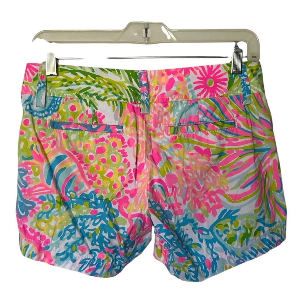 Lilly Pulitzer Callahan Shorts Lovers Coral Excellent Size 00 - Picture 3 of 8